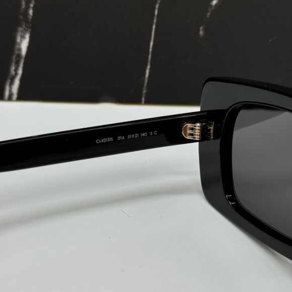 NEW CL4213IS 01A CELINE BLACK GREY OVERSIZED SQUARE WOMEN CELINE SUNGLASSES - Picture 10 of 11